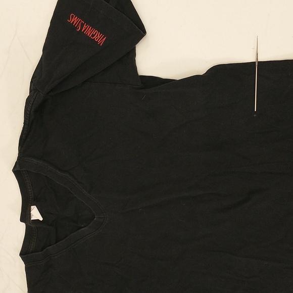 Vintage Graphic T Shirt Virginia Slims It's A Woman Thing Black Vneck USA Cotton - Picture 6 of 9